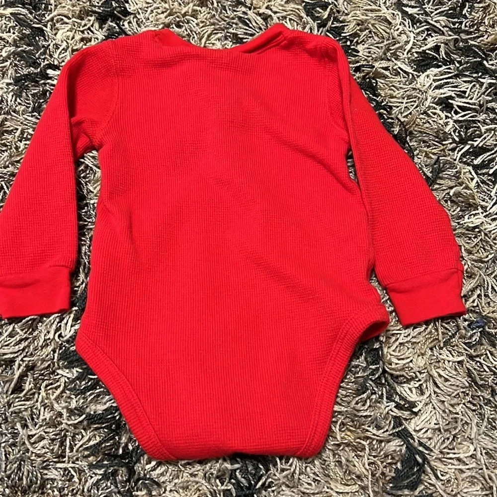 Carters Baby Boy Long Sleeve Onesie 18 Mos 100% Cotton